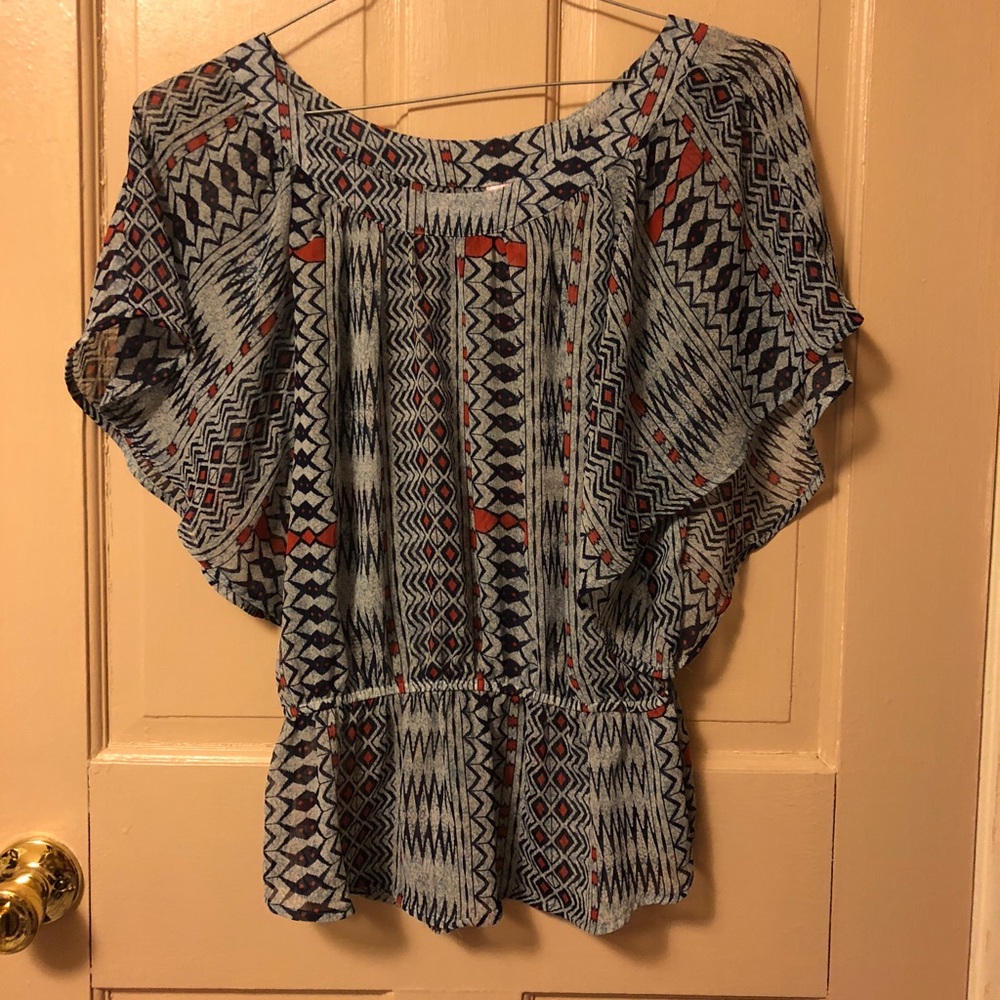 patterned blouse